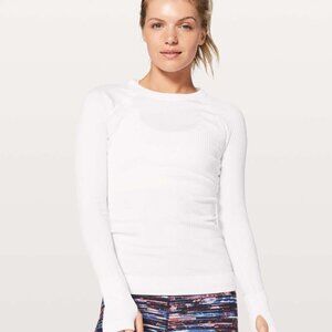 Lululemon Rest Less Pullover White / White (Third Release) Sz 4